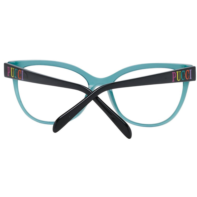 Emilio Pucci Green Cat Eye Women Glasses Frame