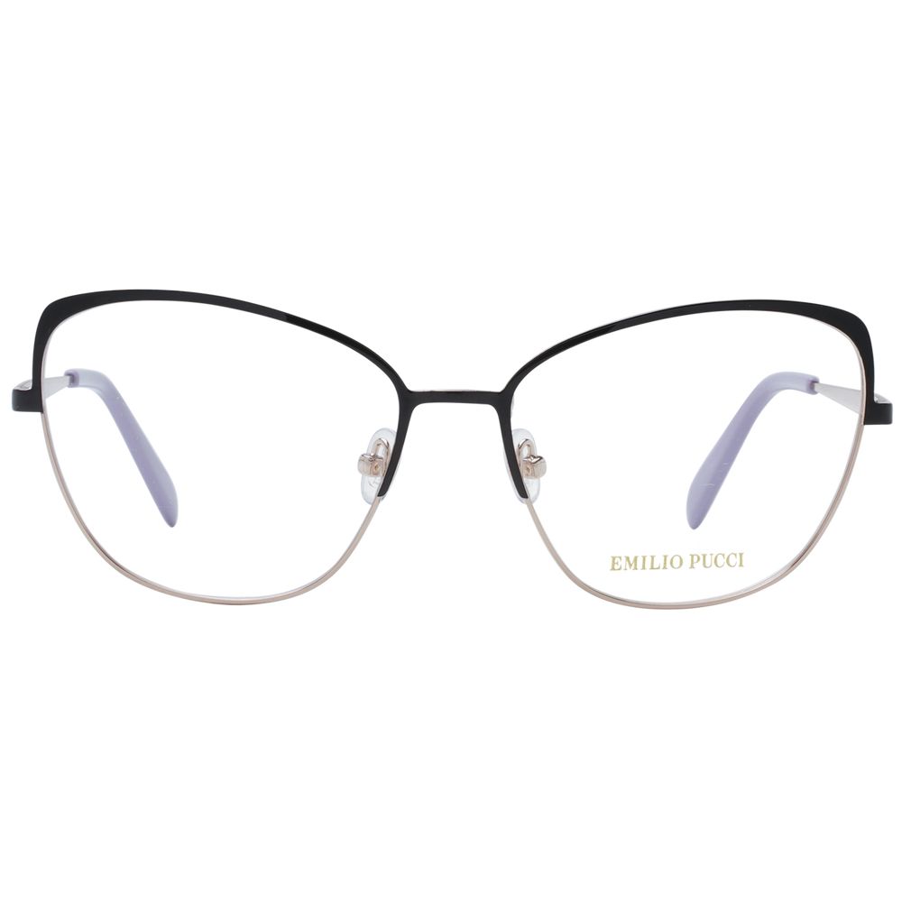 Emilio Pucci Black Women Glasses Frame - Stylish Cat-Eye Design