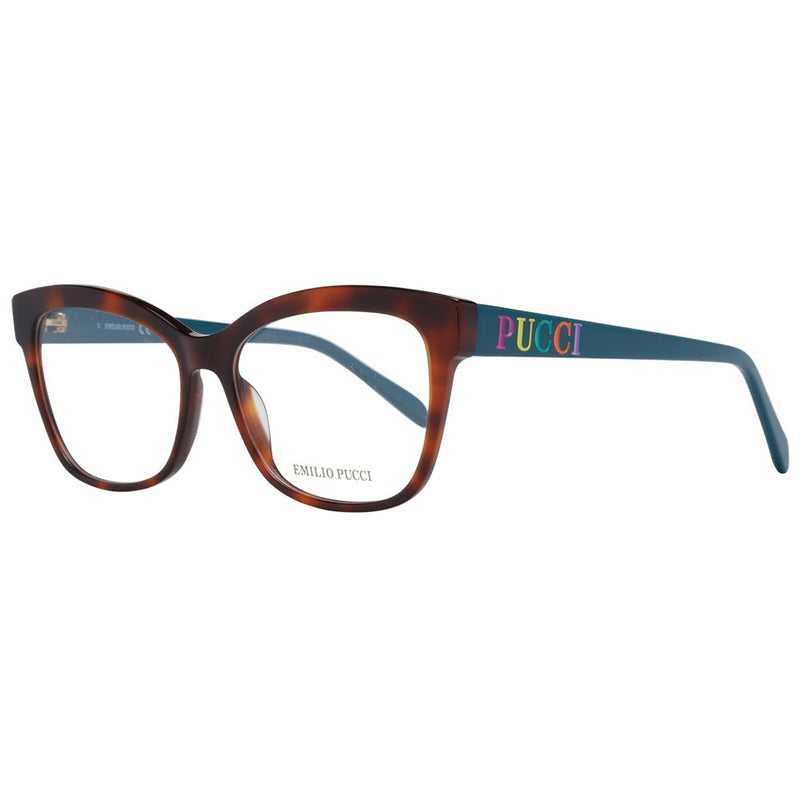 Emilio Pucci Brown Women Glasses Frame - Elegant Butterfly Design