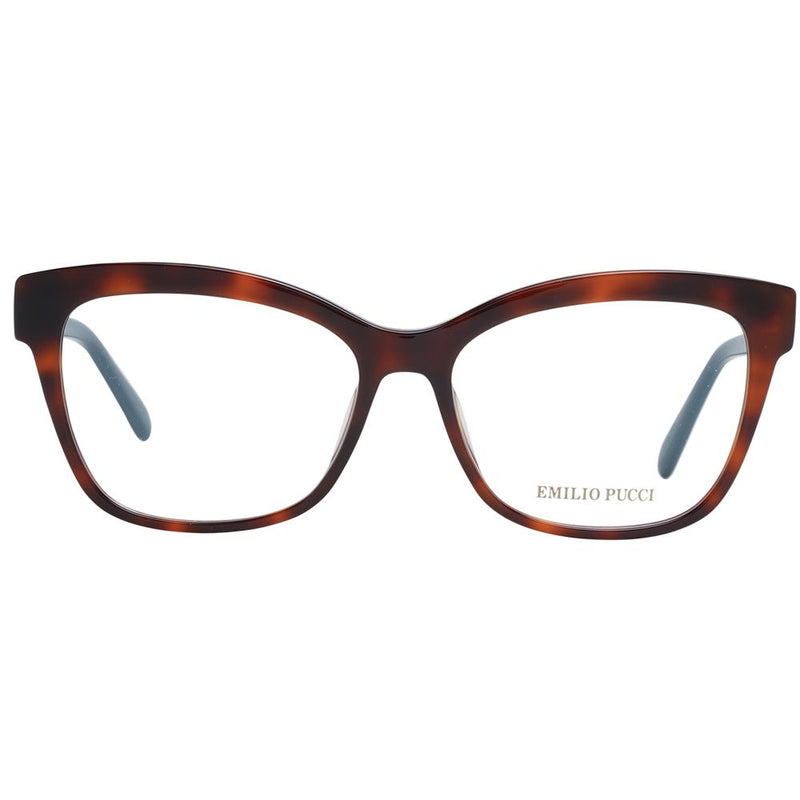 Emilio Pucci Brown Women Glasses Frame - Elegant Butterfly Design