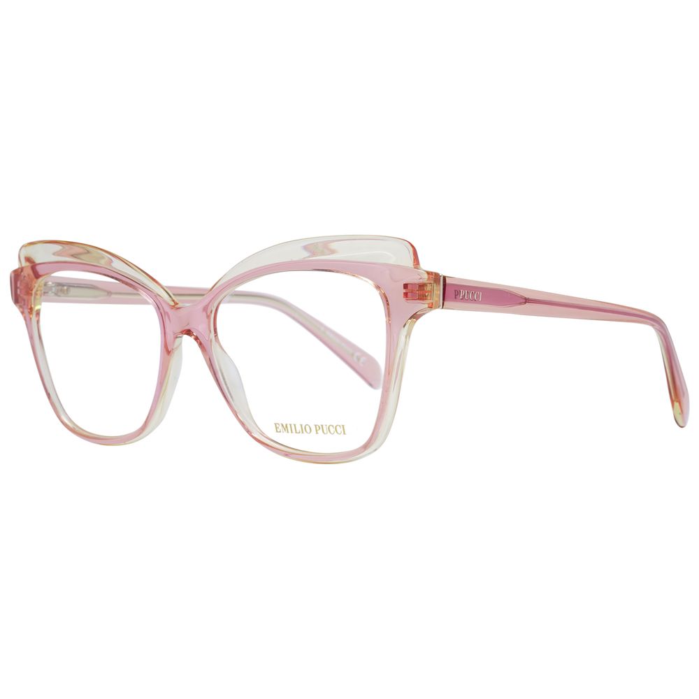 Emilio Pucci Pink Women Glasses Frame - Elegant Butterfly Style