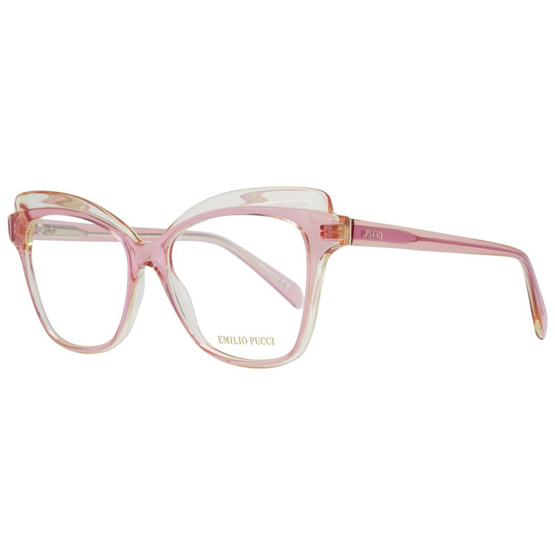 Emilio Pucci Pink Women Glasses Frame - Elegant Butterfly Style