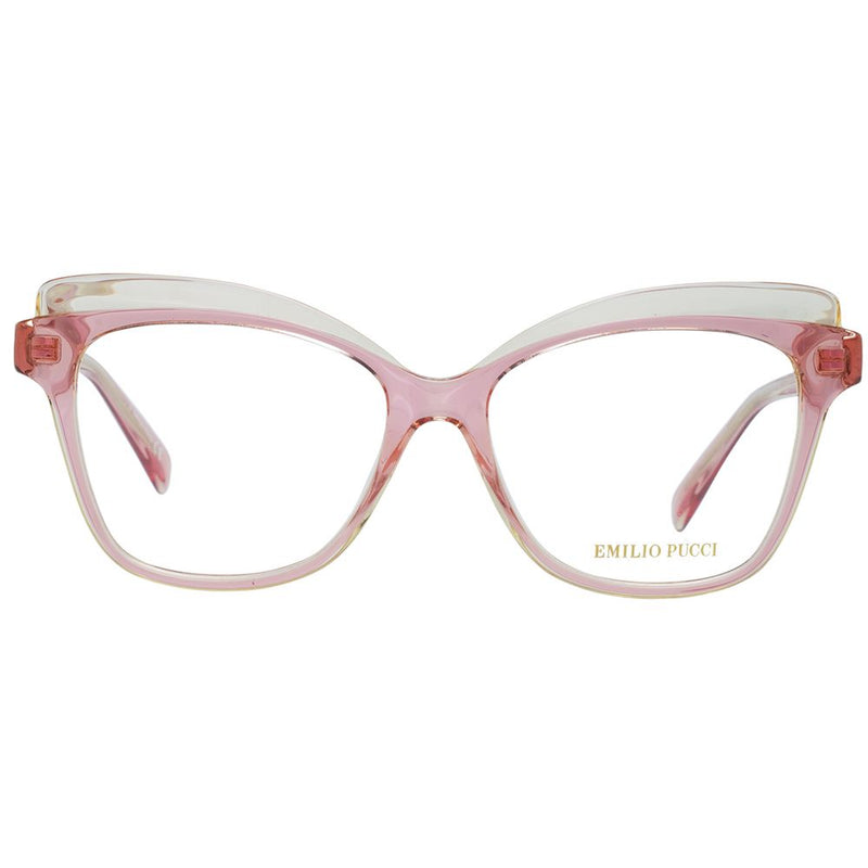 Emilio Pucci Pink Women Glasses Frame - Elegant Butterfly Style