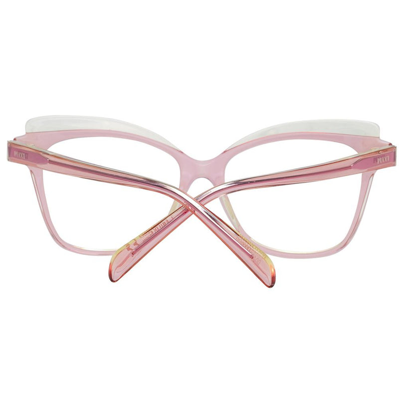 Emilio Pucci Pink Women Glasses Frame - Elegant Butterfly Style