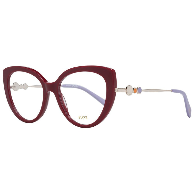 Emilio Pucci Red Cat Eye Women Glasses Frame