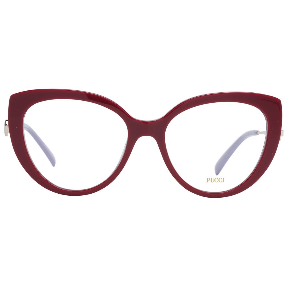 Emilio Pucci Red Cat Eye Women Glasses Frame