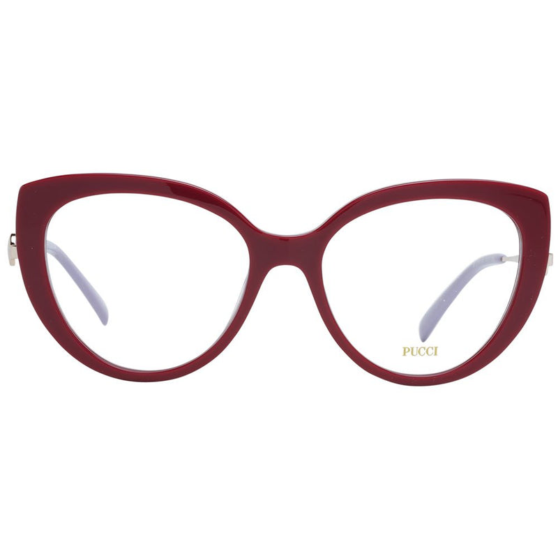 Emilio Pucci Red Cat Eye Women Glasses Frame