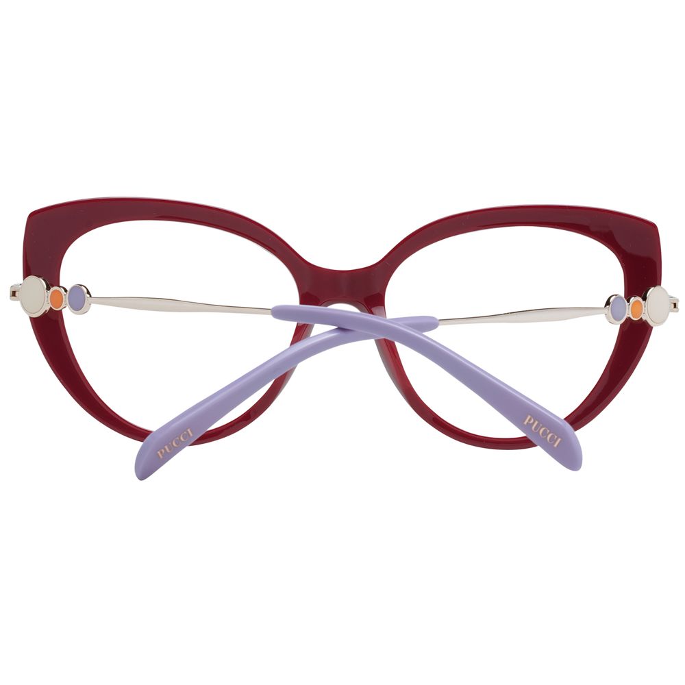 Emilio Pucci Red Cat Eye Women Glasses Frame