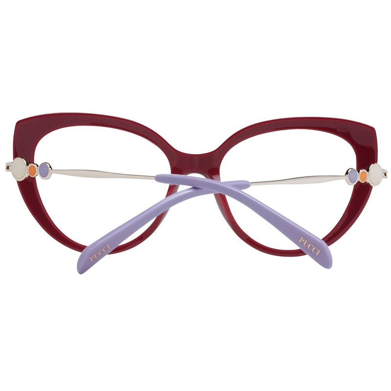 Emilio Pucci Red Cat Eye Women Glasses Frame