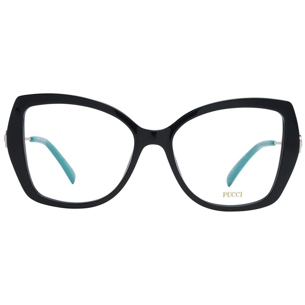 Emilio Pucci Black Women Glasses Frame - Butterfly Design