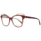 Emilio Pucci Brown Women Glasses Frame - Elegant Butterfly Design
