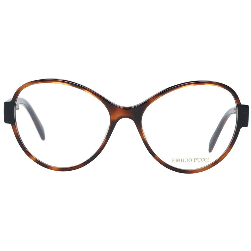 Emilio Pucci Brown Women Glasses Frame - Elegant Butterfly Style