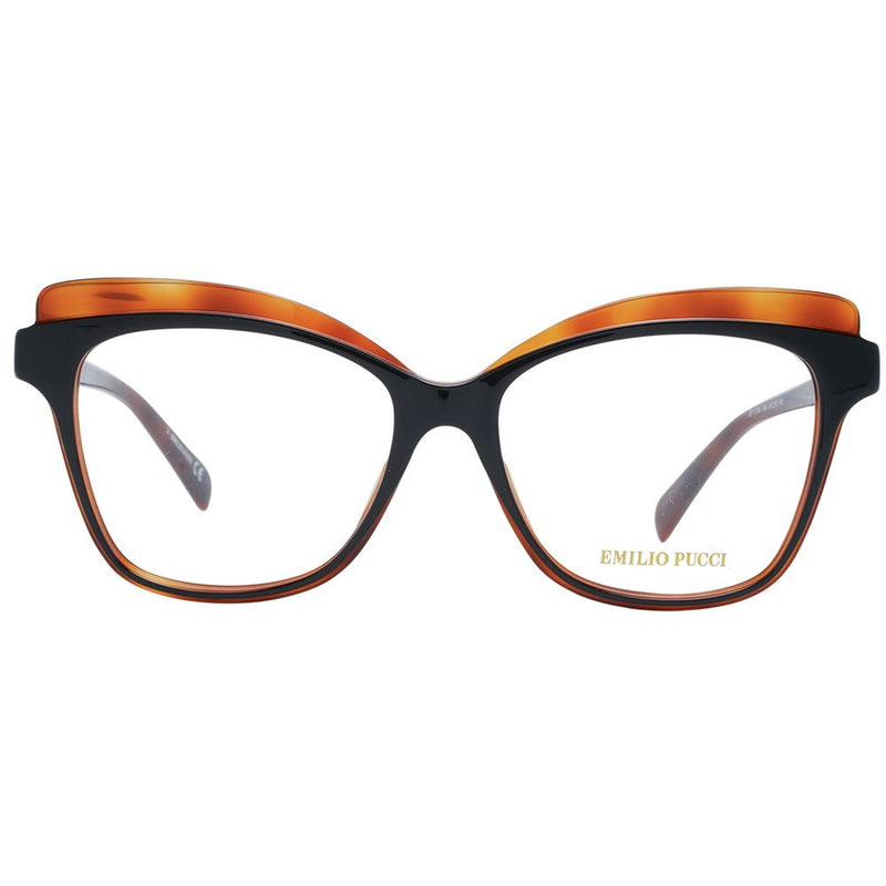 Emilio Pucci Brown Women Glasses Frame - Elegant Butterfly Design