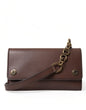 Mini sac à bandoulière Dolce & Gabbana en cuir marron avec logo en relief pour homme