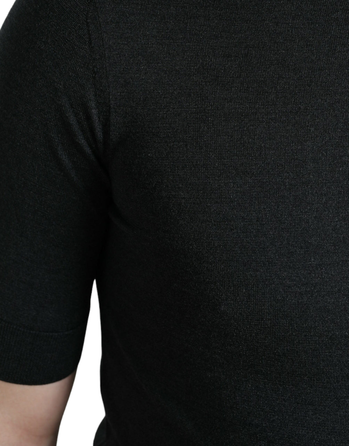 T-shirt à manches courtes et col rond gris foncé de Dolce &amp; Gabbana