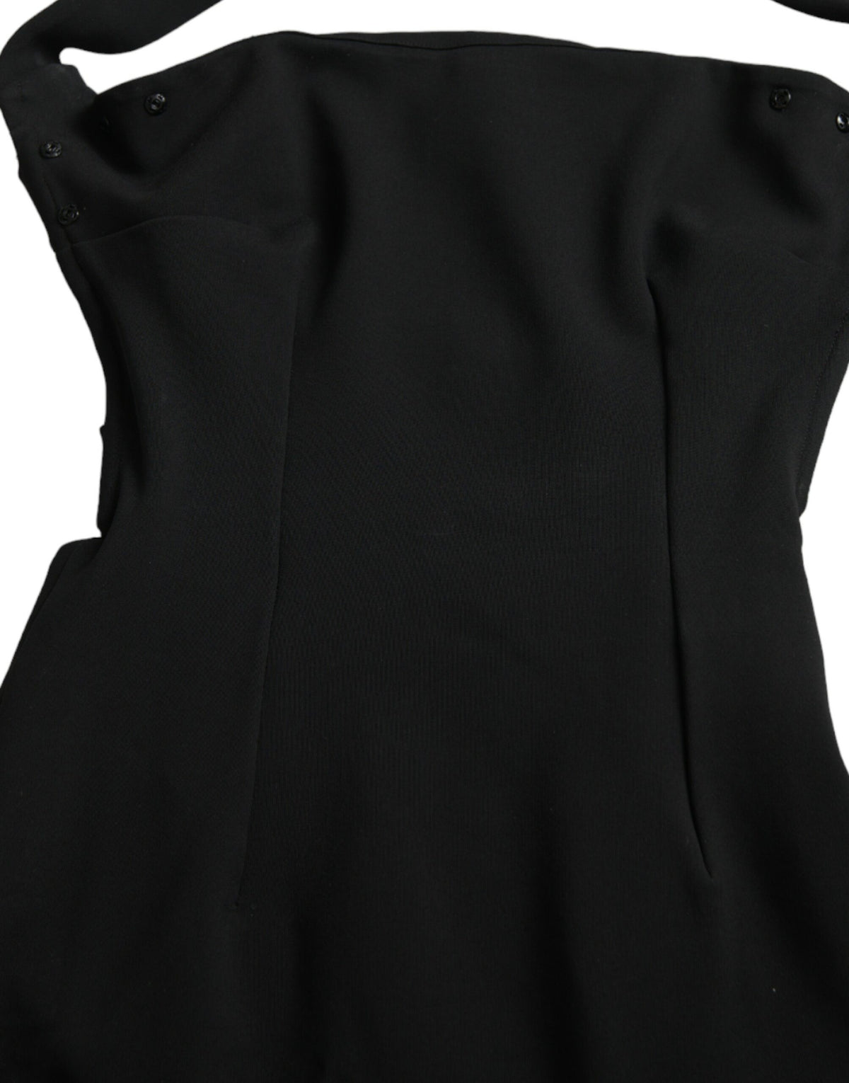 Robe Midi Sans Manches Halter Noire Dolce & Gabbana