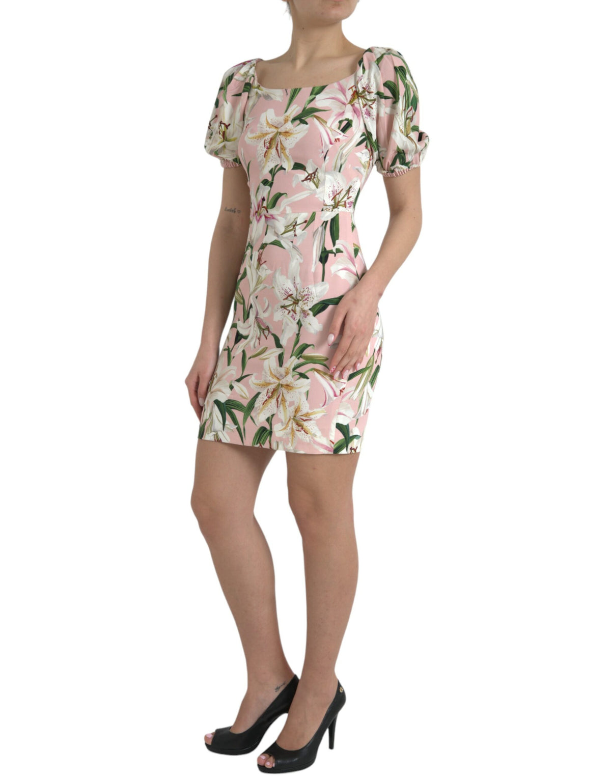 Robe Mini Stretch Viscose Lily Rose Dolce & Gabbana
