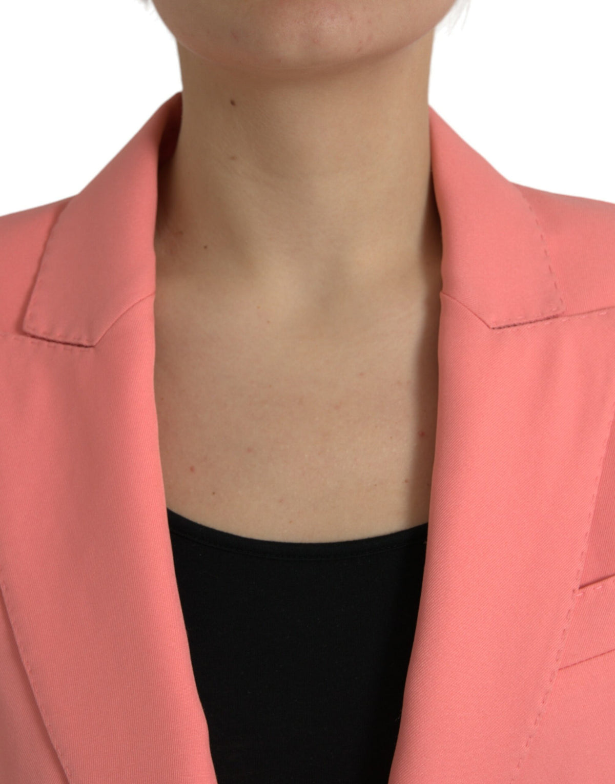 Dolce & Gabbana Blazer Rose en Polyester à Boutonnage Simple