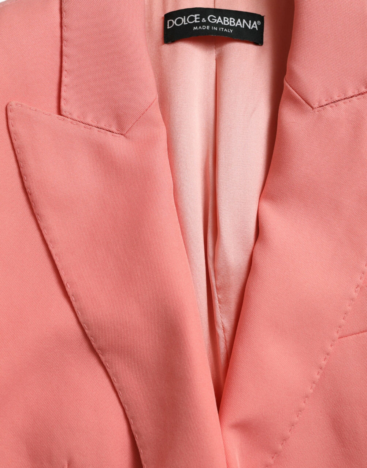 Dolce & Gabbana Blazer Rose en Polyester à Boutonnage Simple