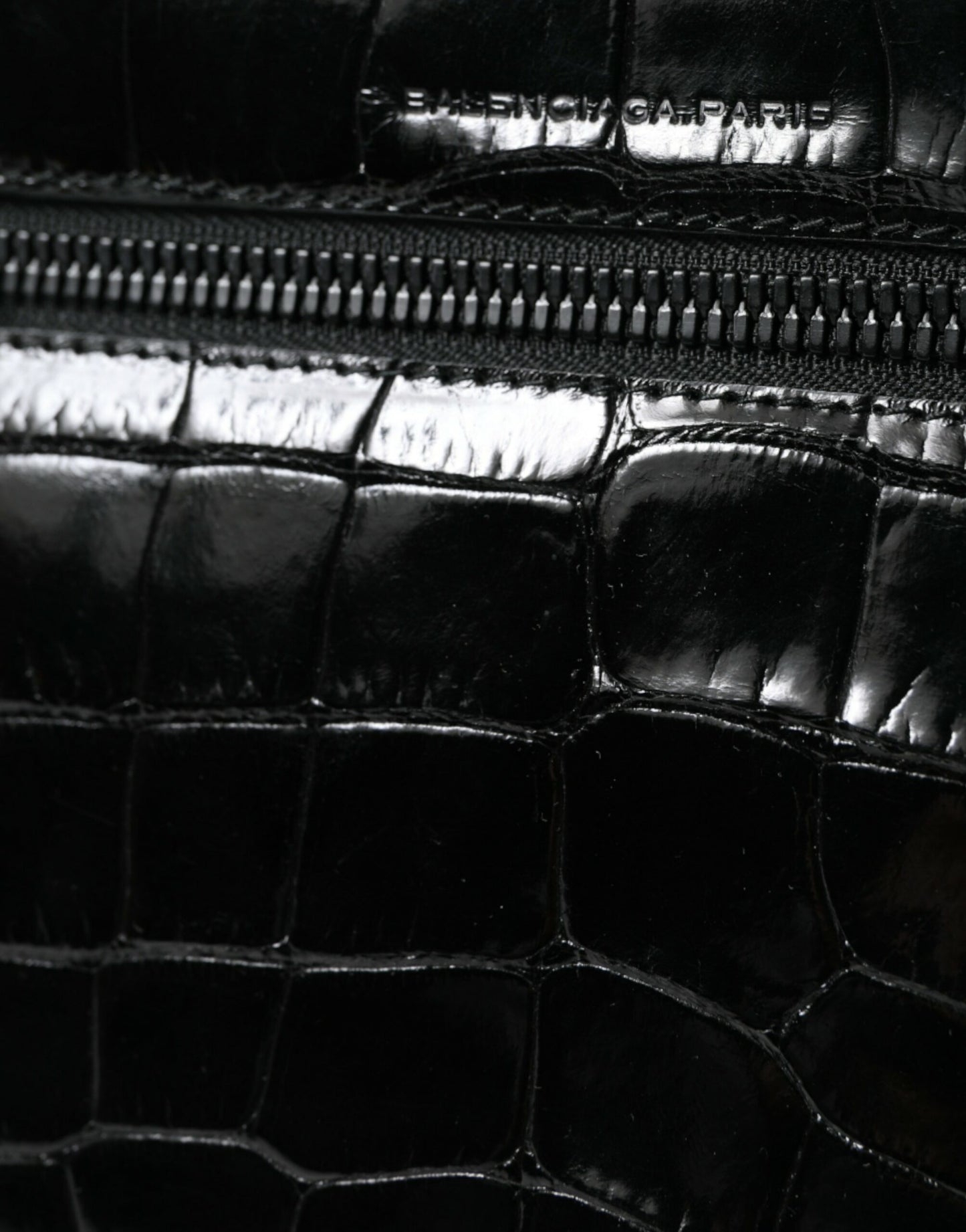 Balenciaga Zwarte Exotische Leren Schoudertas Cameratas
