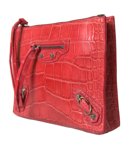 Sac à main classique en cuir exotique rouge Balenciaga