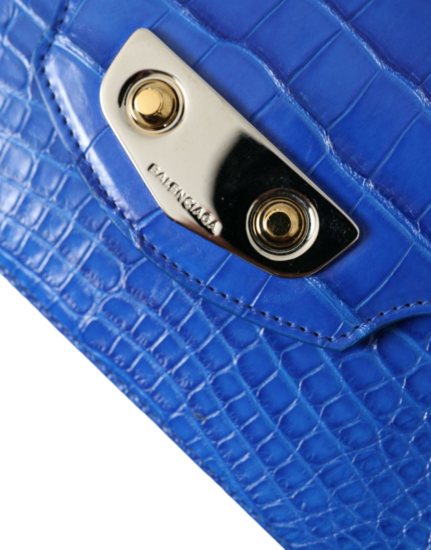 Balenciaga Blauwe Exotische Leren Neo Klassieke Handtas Schoudertas