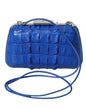 Balenciaga Blauwe Exotische Huid Leren Schoudertas Crossbody Box Clutch Bag