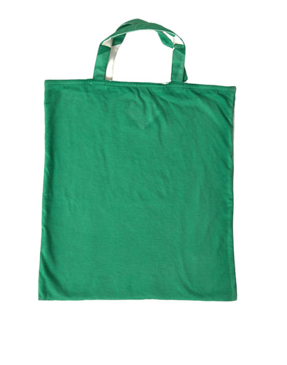 Sac fourre-tout Prada en jersey vert avec logo