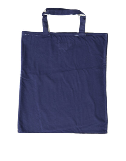 Sac cabas Prada en jersey bleu avec logo