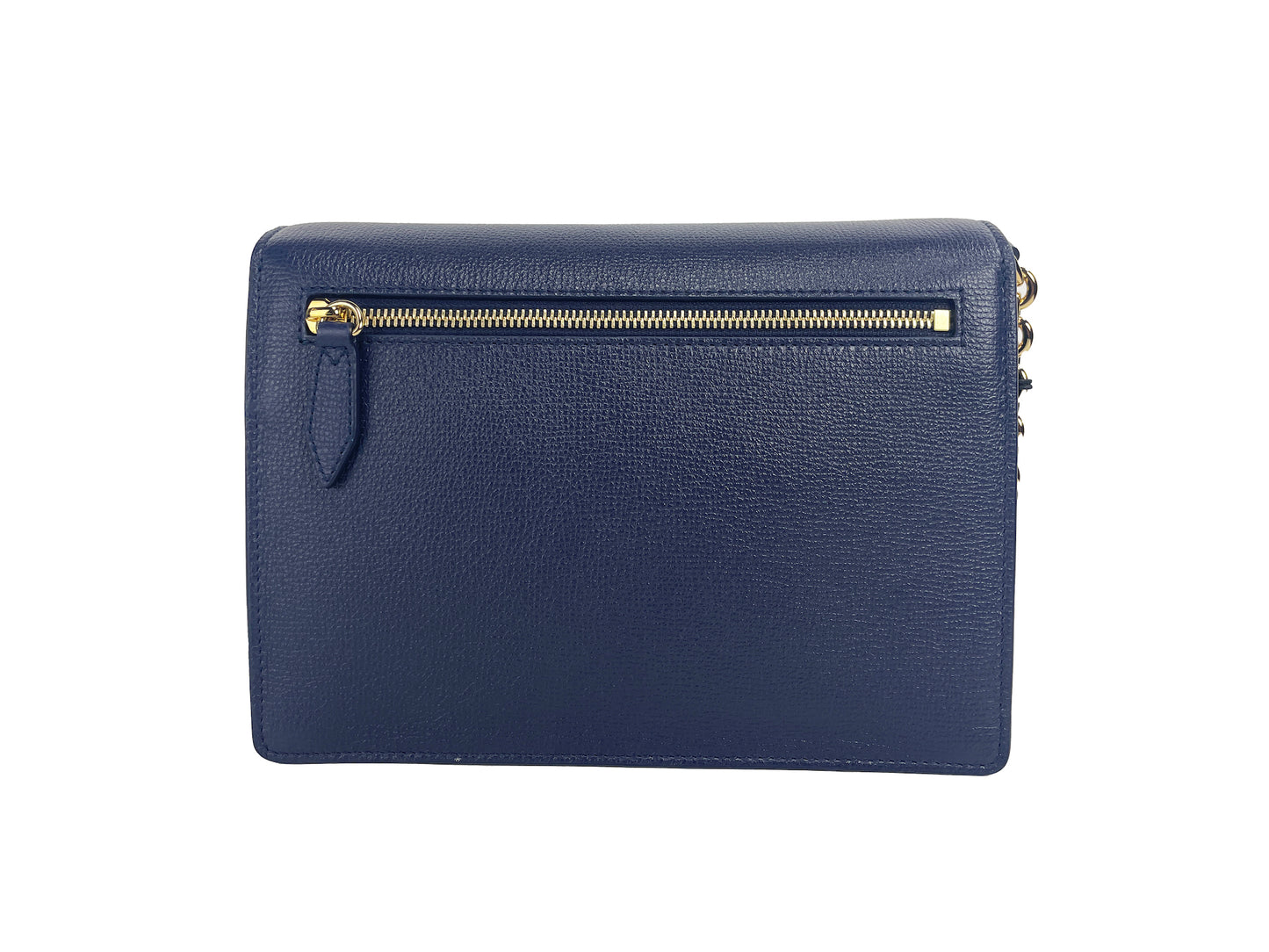 Burberry Macken kleine crossbodytas van leer in regencyblauw met het House Check-patroon