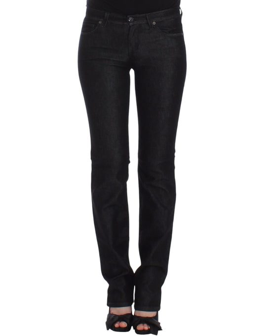 Ermanno Scervino Zwarte Slim Fit Jeans, Skinny Broek, Stretch Denim