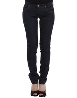Jean slim bleu en denim, taille skinny et extensible, Ermanno Scervino.