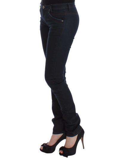 Ermanno Scervino Blauwe Slim Fit Jeans, Skinny Leg, Stretch.