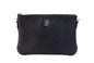 Sac à bandoulière Burberry Peyton en cuir noir monogrammé