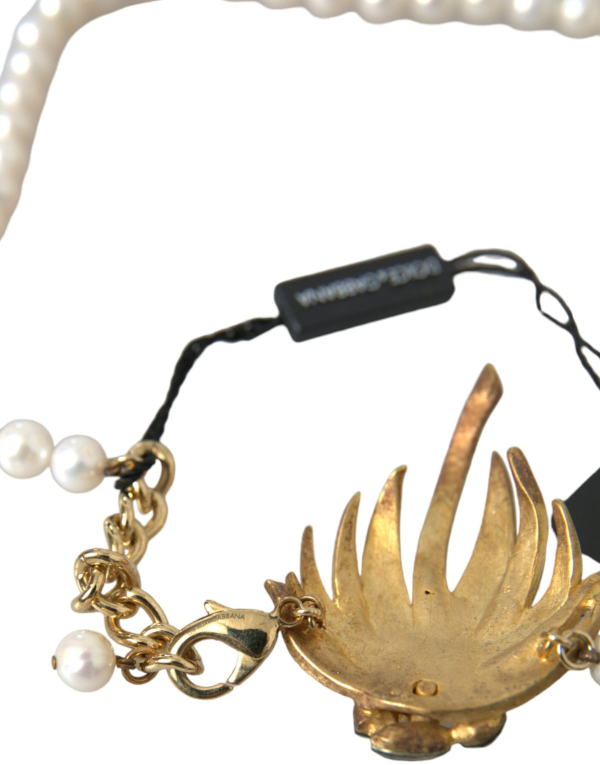Collier Pendentif Arbre en Cristal et Perles Fausses Dolce & Gabbana