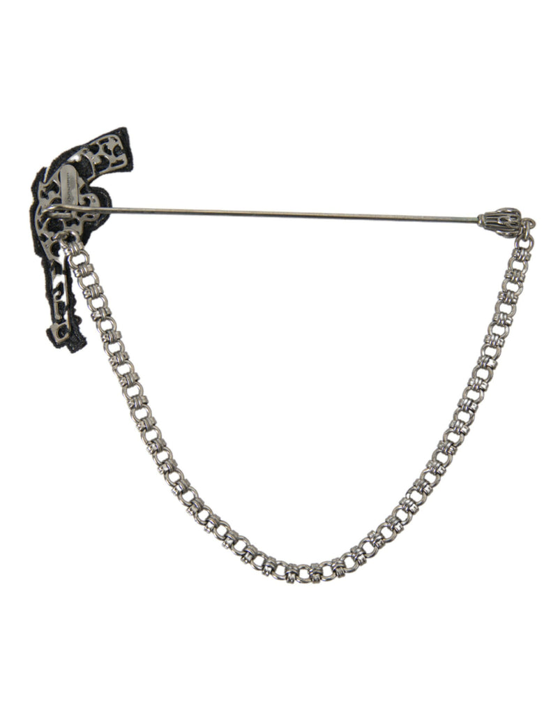 Broche revolver en laiton et cuivre Dolce & Gabbana pour homme
