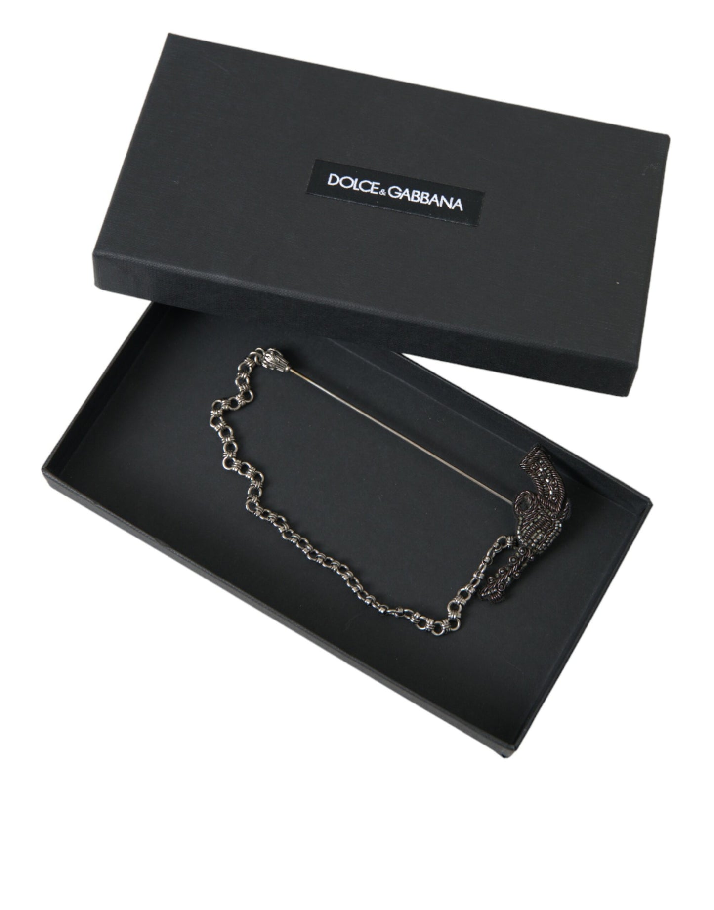 Dolce & Gabbana Messing Koper Zijde Revolver Pistool Heren Broche Revers Pin