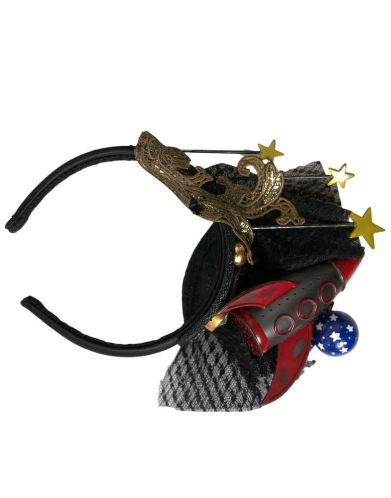 Dolce & Gabbana Multicolor Missile Rocket Crystal Stars Headband