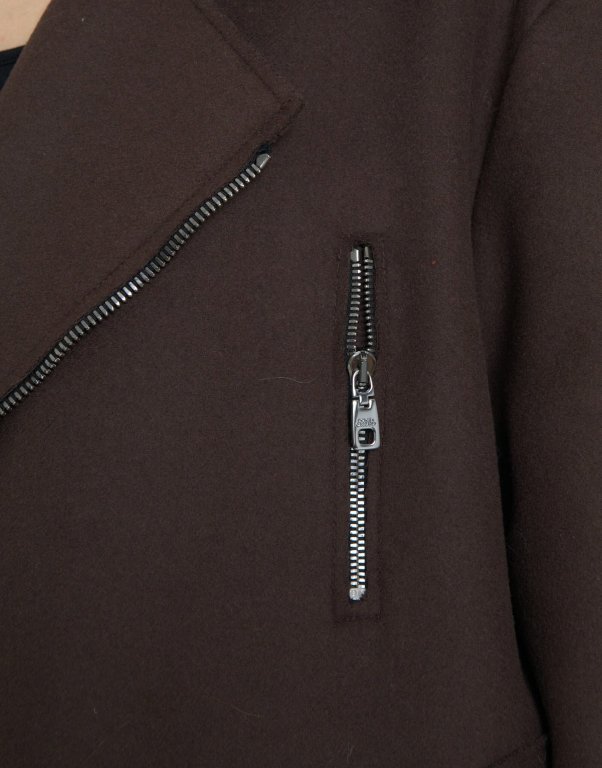 Dolce & Gabbana Brown Biker Wool Jacket - Élégance et Style