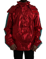Sweat à capuche en nylon rouge de Dolce & Gabbana