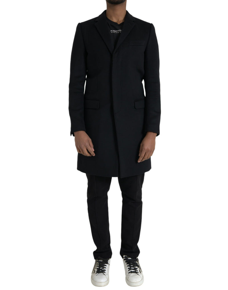 Dolce & Gabbana Zwarte, Enkellaags Trenchcoat