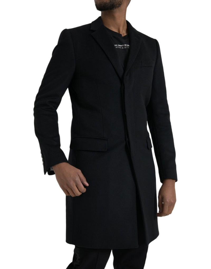 Dolce & Gabbana Zwarte, Enkellaags Trenchcoat