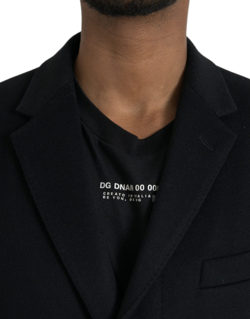 Dolce & Gabbana Zwarte, Enkellaags Trenchcoat