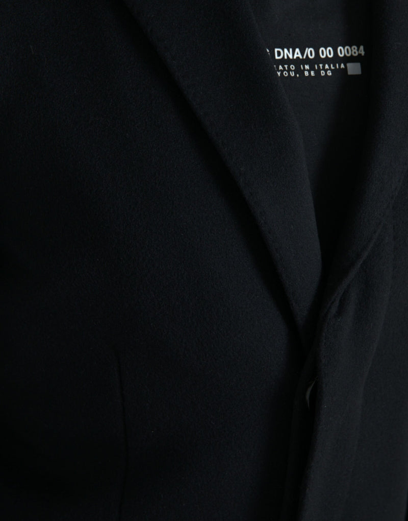 Dolce & Gabbana Zwarte, Enkellaags Trenchcoat