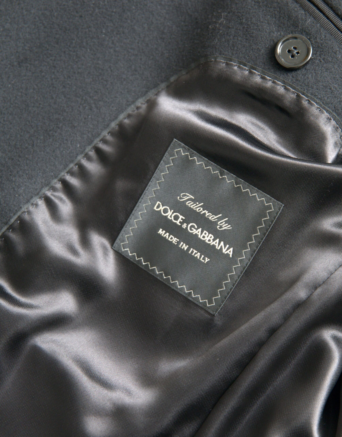 Dolce & Gabbana Trench-manteau noir à simple boutonnage
