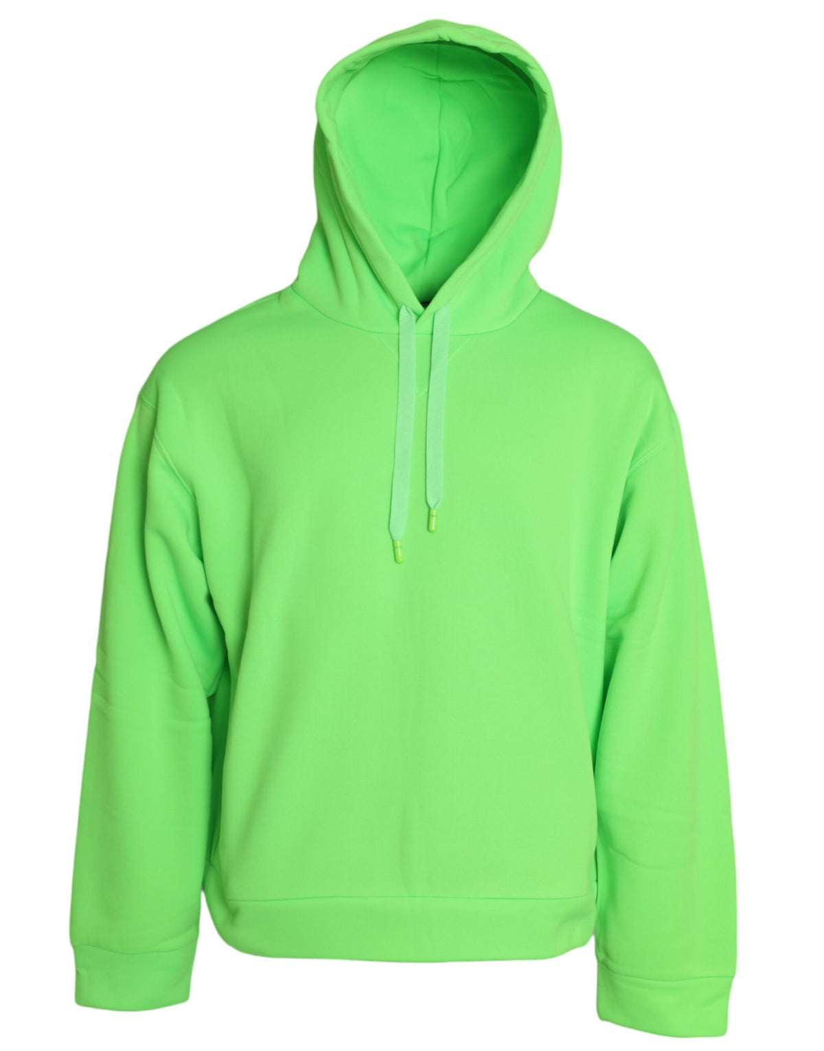 Pull à capuche en jersey vert néon Dolce &amp; Gabbana