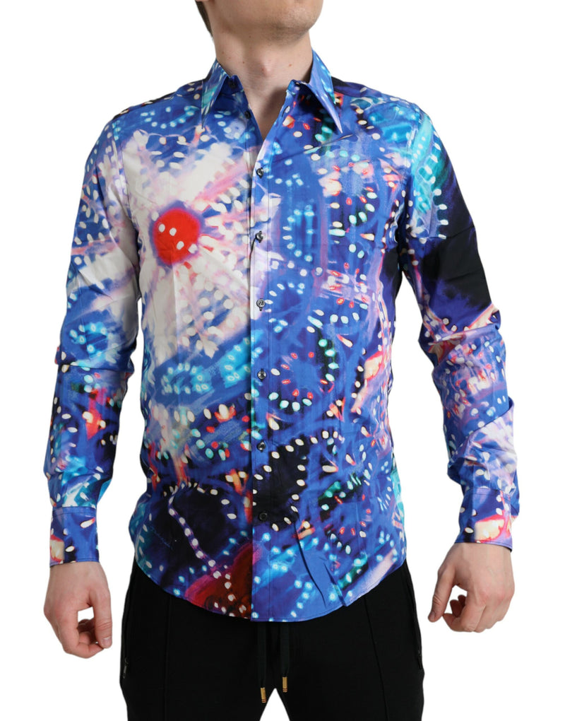 Chemise MARTINI à manches courtes et multicolore Luminarie de Dolce &amp; Gabbana