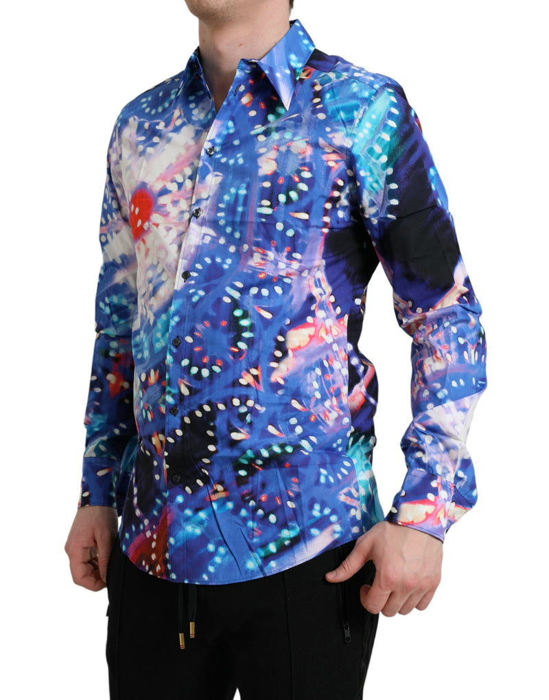 Chemise MARTINI à manches courtes et multicolore Luminarie de Dolce &amp; Gabbana