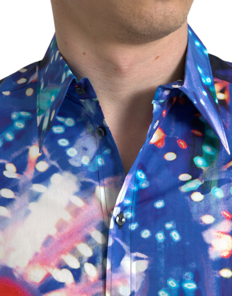 Chemise MARTINI à manches courtes et multicolore Luminarie de Dolce &amp; Gabbana