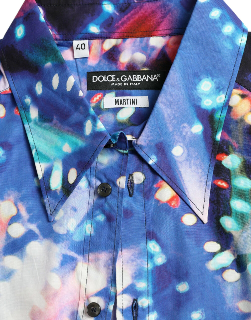 Chemise MARTINI à manches courtes et multicolore Luminarie de Dolce &amp; Gabbana